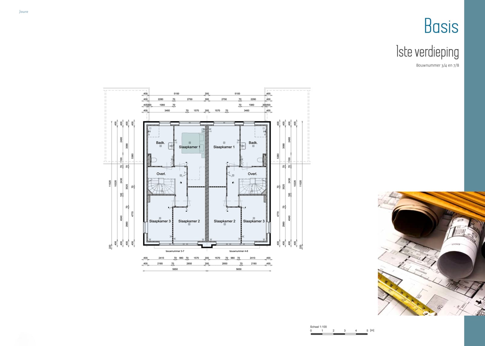 Plattegrond eerste verdieping type B
